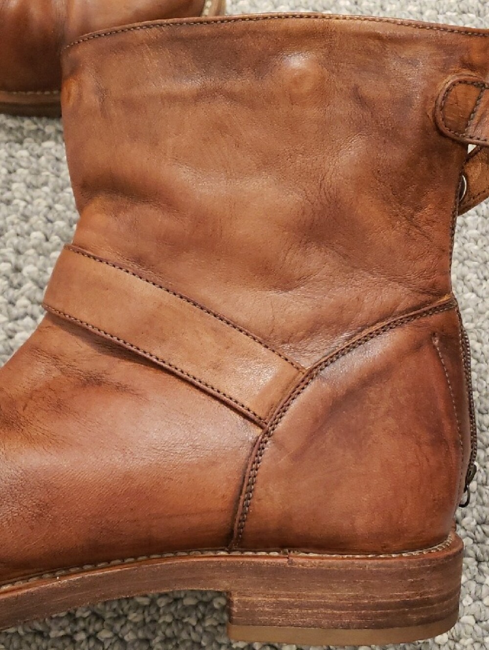 Brunello Cucinelli Tan Leather Harness Boots - Picture 14 of 16